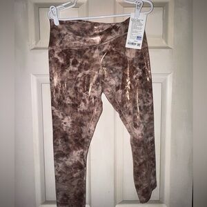 Lululemon Athletica Metallic Rose Gold Leggings size 12 NWT